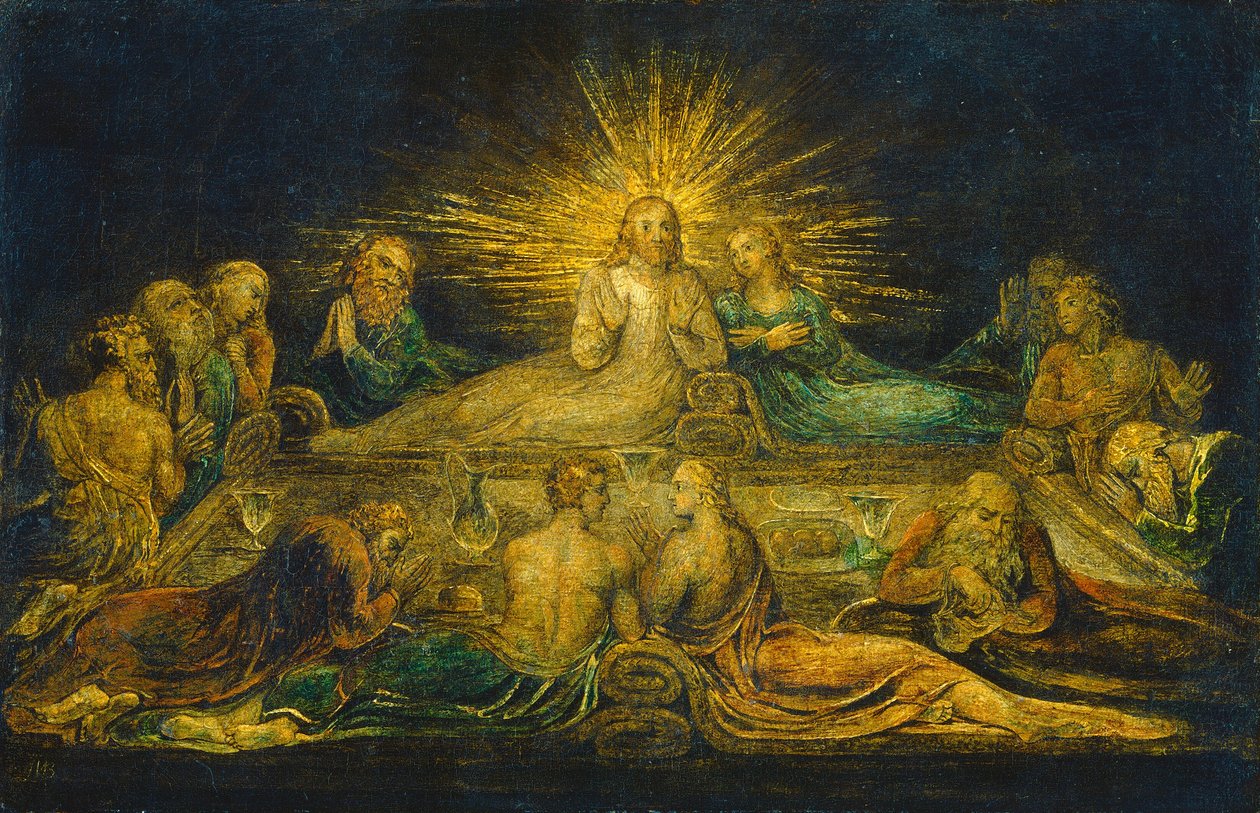 Az utolsó vacsora, 1799. alkotó: William Blake
