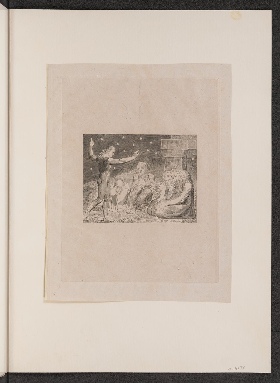Elihu haragja, 1825. alkotó: William Blake