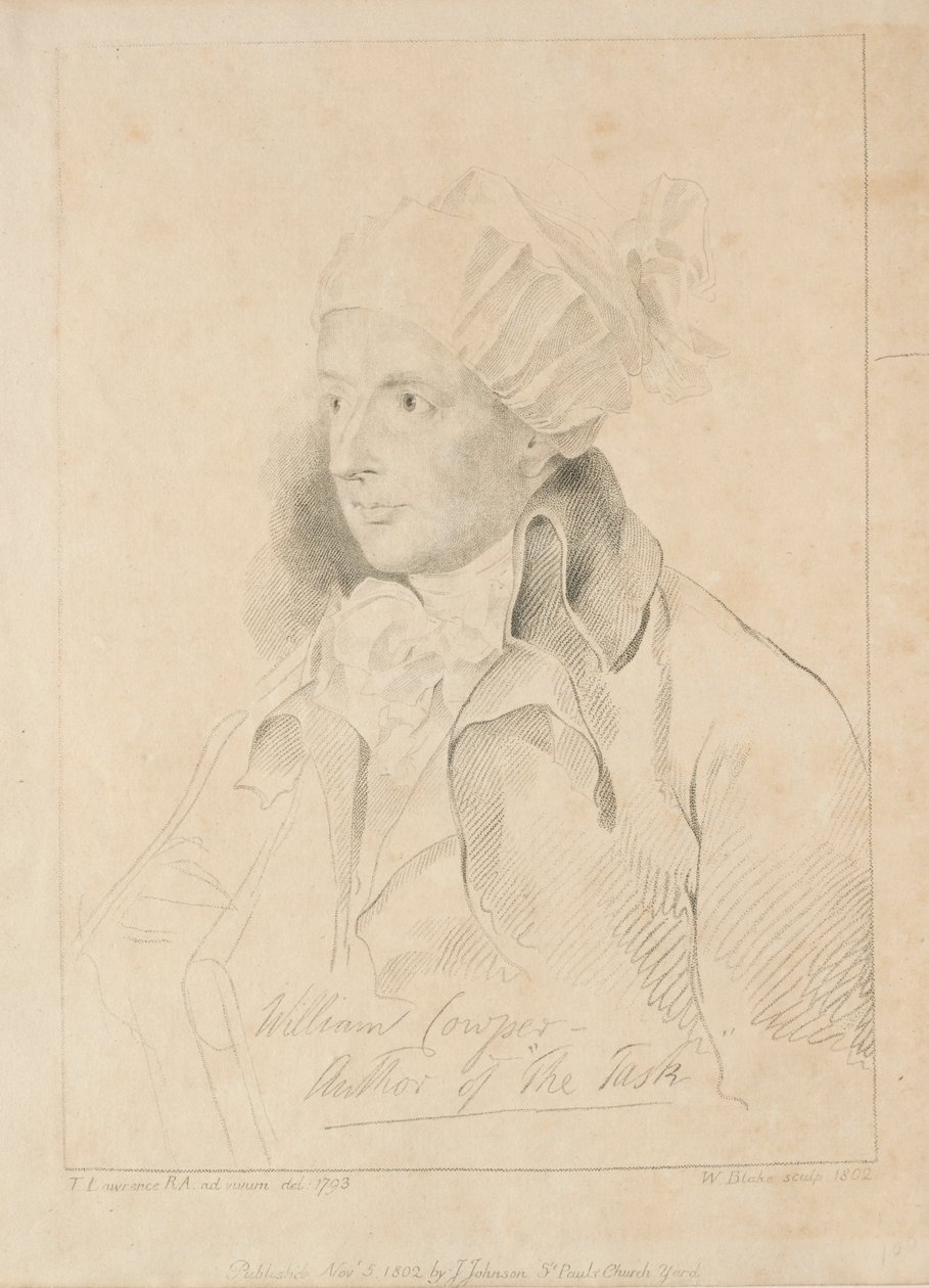 William Cowper, 1802. alkotó: William Blake