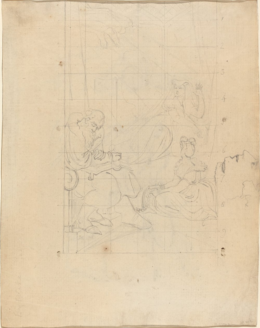 Katalin királynő álma [recto] alkotó: William Blake after Henry Fuseli