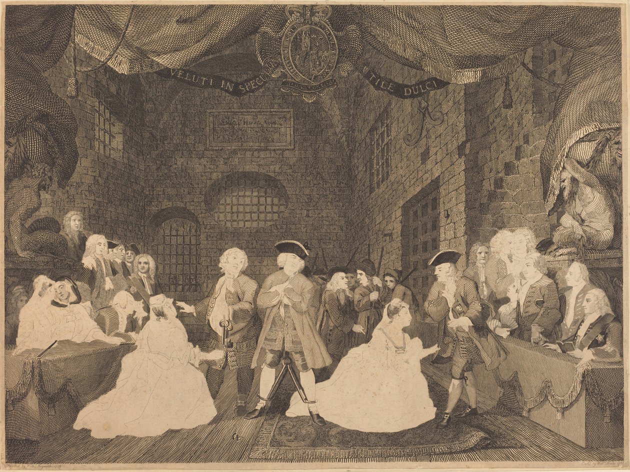 Koldusopera, III. felvonás alkotó: William Blake after William Hogarth