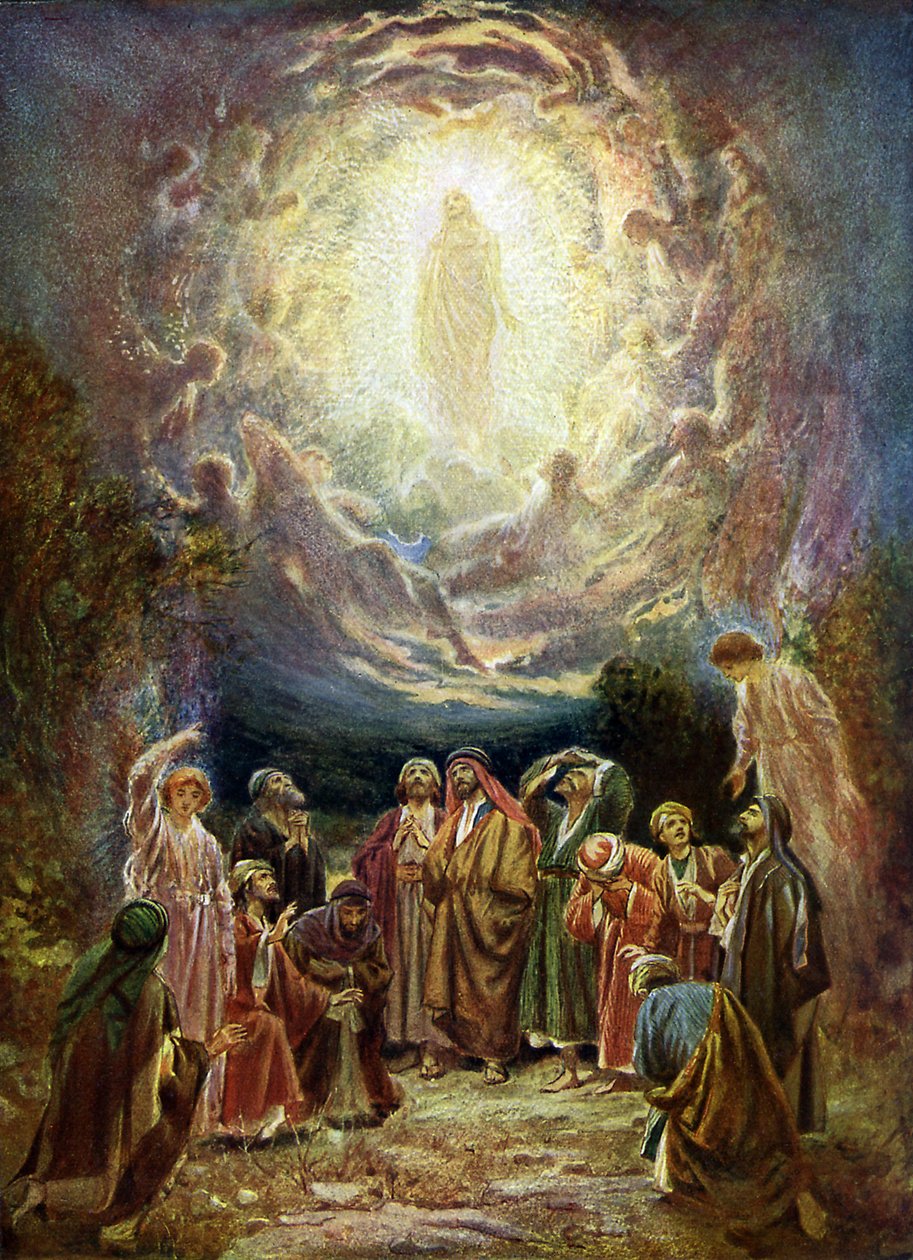 Jézus felmegy a mennybe – Biblia alkotó: William Brassey Hole