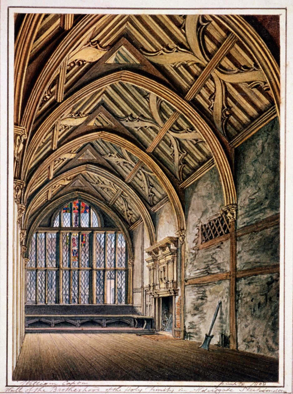 Trinity Hall, London, 1808 alkotó: William Capon