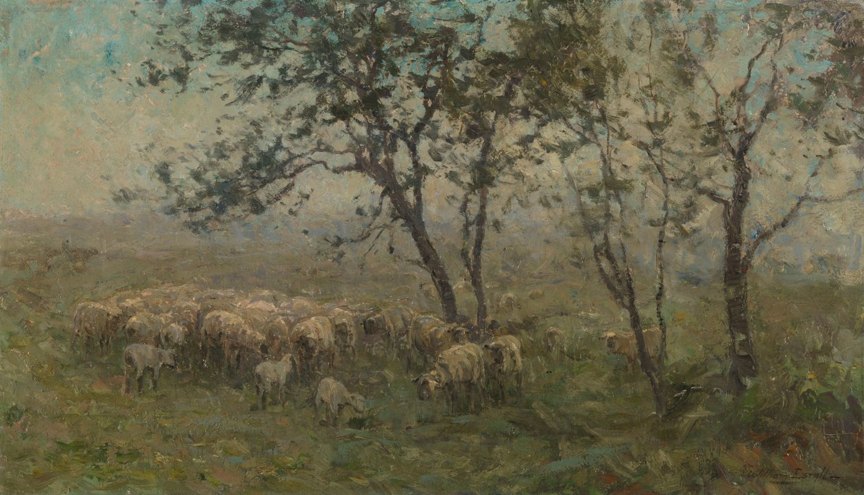 Egy juhnyáj alkotó: William Charles Estall