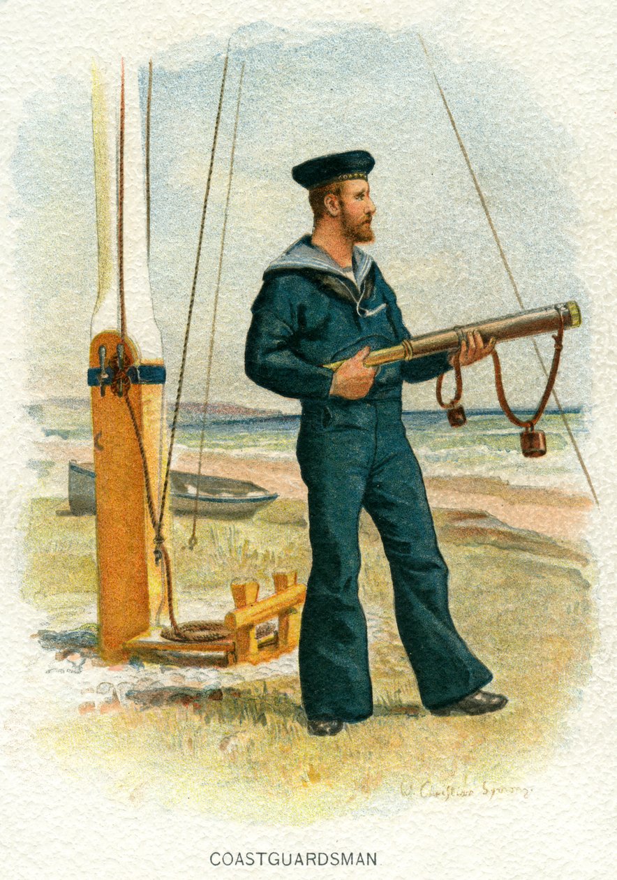 Brit parti őr, c1890-c1893 alkotó: William Christian Symons