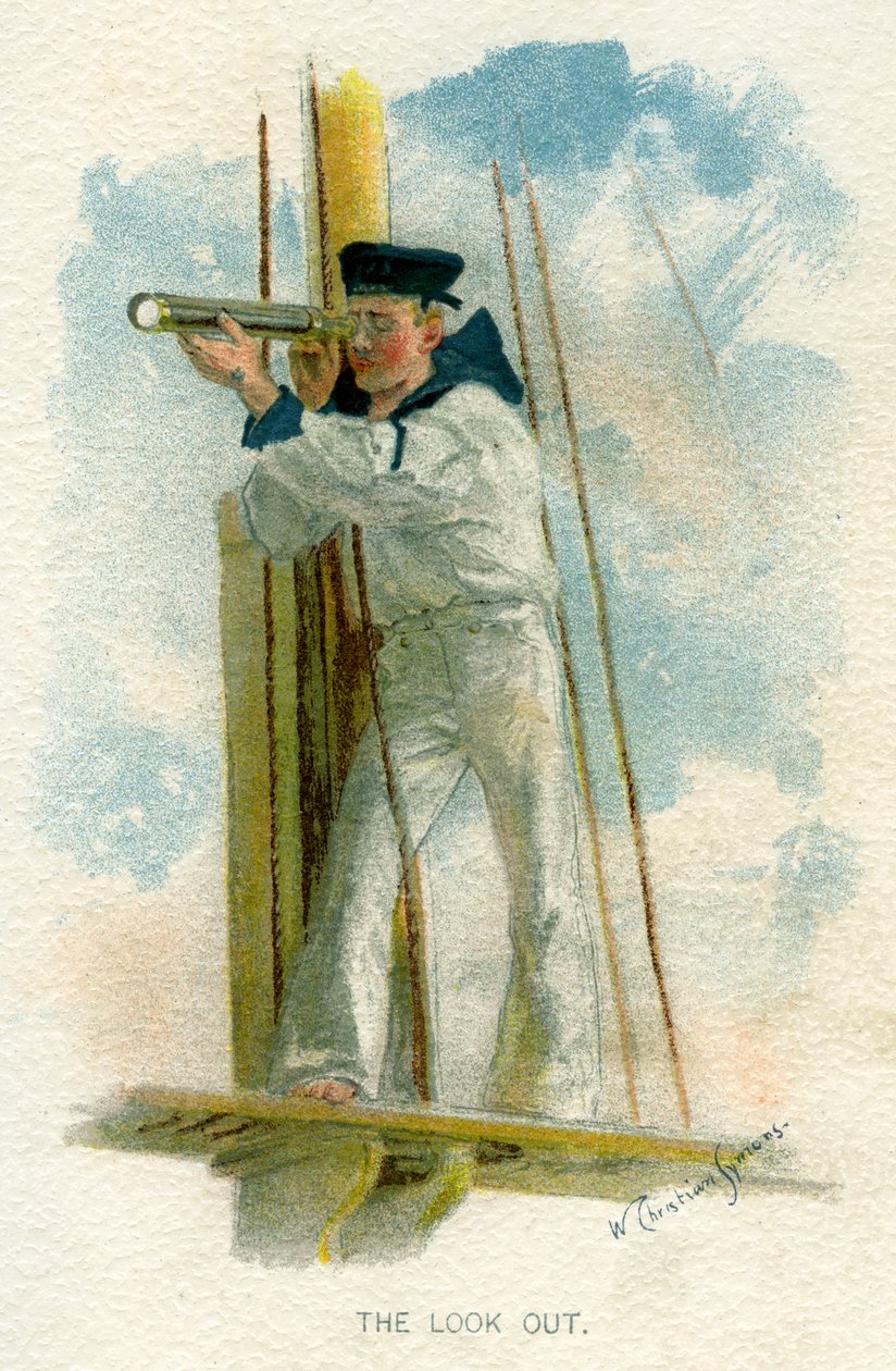 The Look Out, c1890-c1893. alkotó: William Christian Symons