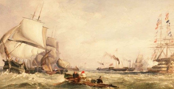 Cowes Regatta (panel) alkotó: Clarkson Frederick Stanfield