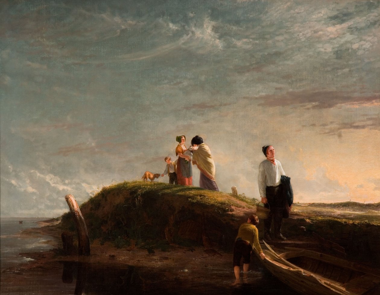 A vonakodó távozás, 1815 alkotó: William Collins