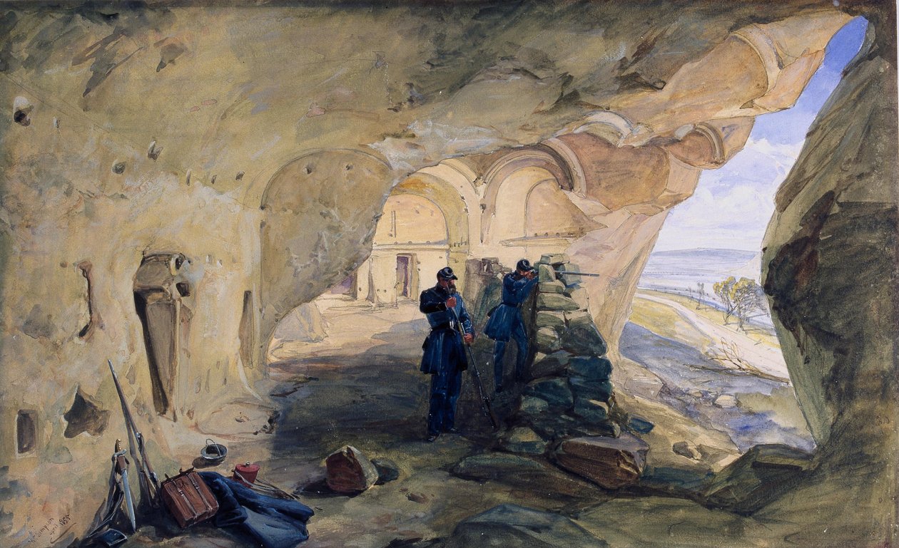 Galériák az Inkermannél alkotó: William Crimea Simpson