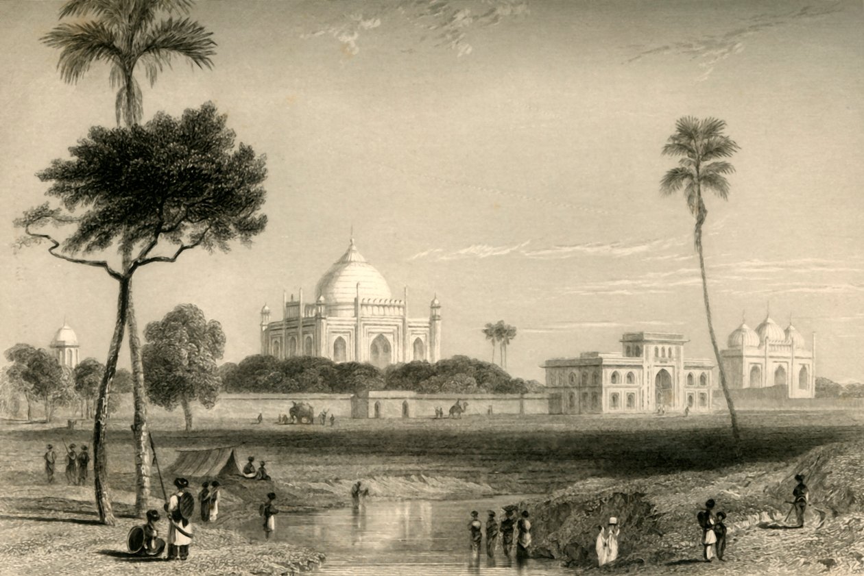 Sufter Jung mauzóleuma, Delhi, 1835. alkotó: William Daniell
