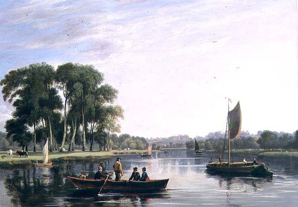 Kilátás a Temzére Richmondban alkotó: William Daniell
