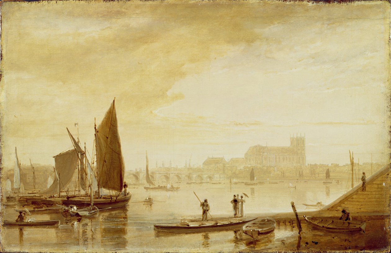 Westminster híd és apátság alkotó: William Daniell