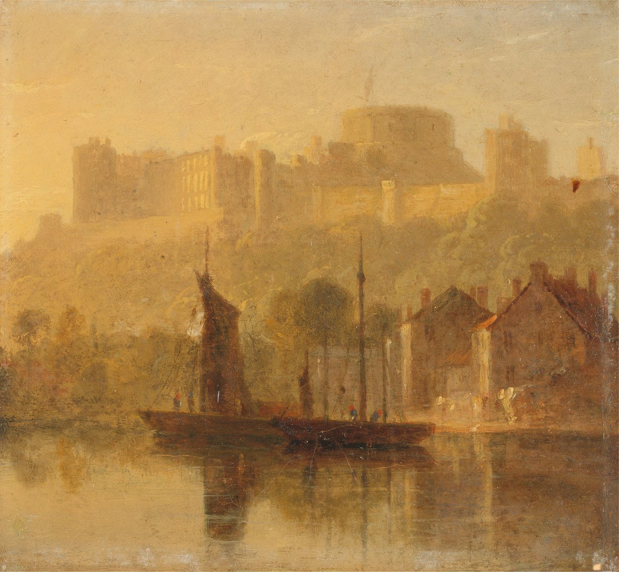 Windsori kastély a Temzétől alkotó: William Daniell