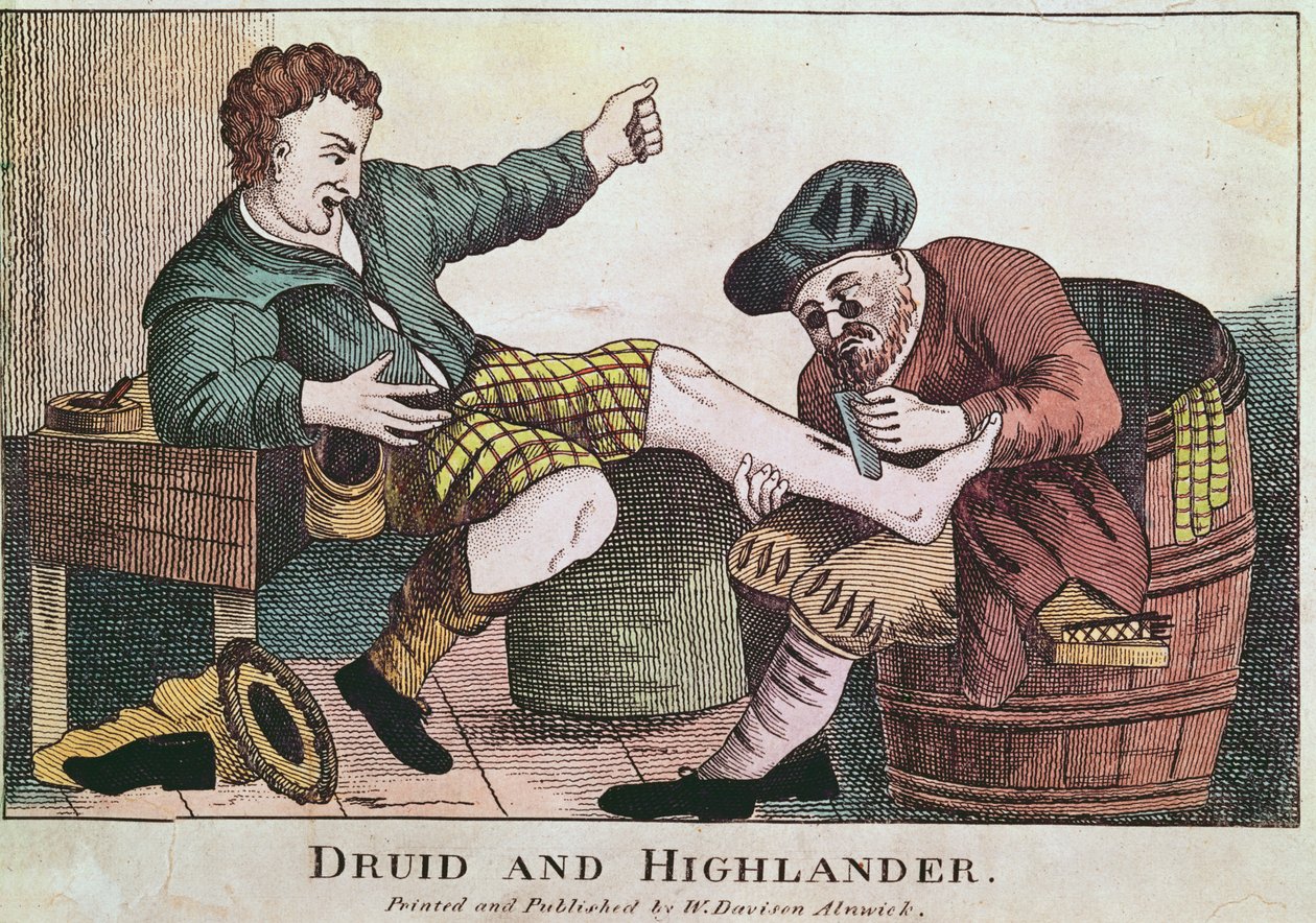 Druida és Highlander, 1815 alkotó: William Davison