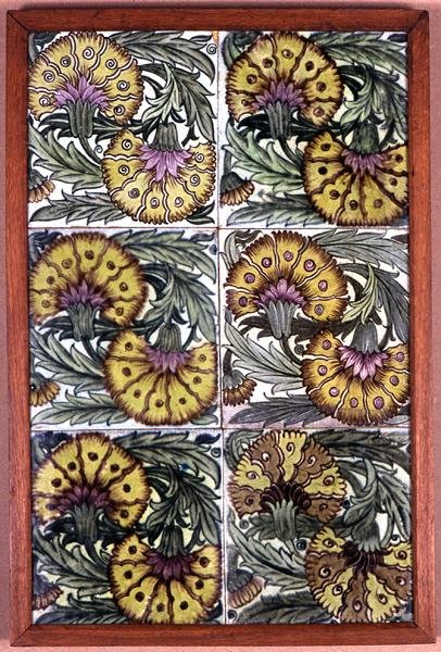 Panel csempe alkotó: William de Morgan