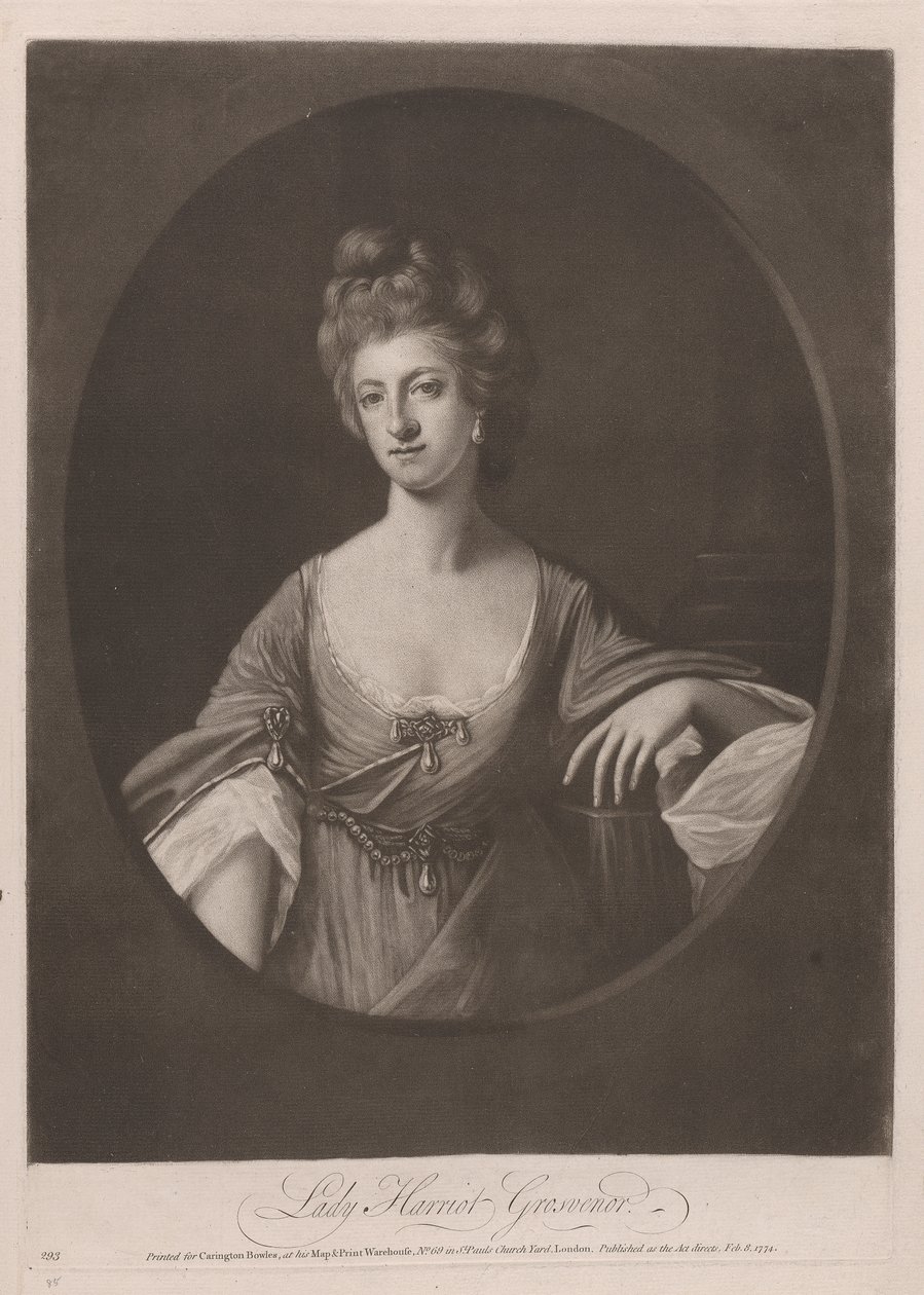 Lady Harriot Grosvenor alkotó: William Dickinson