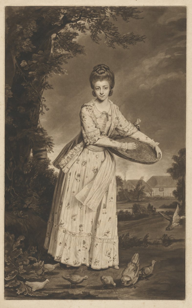 Mrs. Pelham alkotó: William Dickinson after Sir Joshua Reynolds