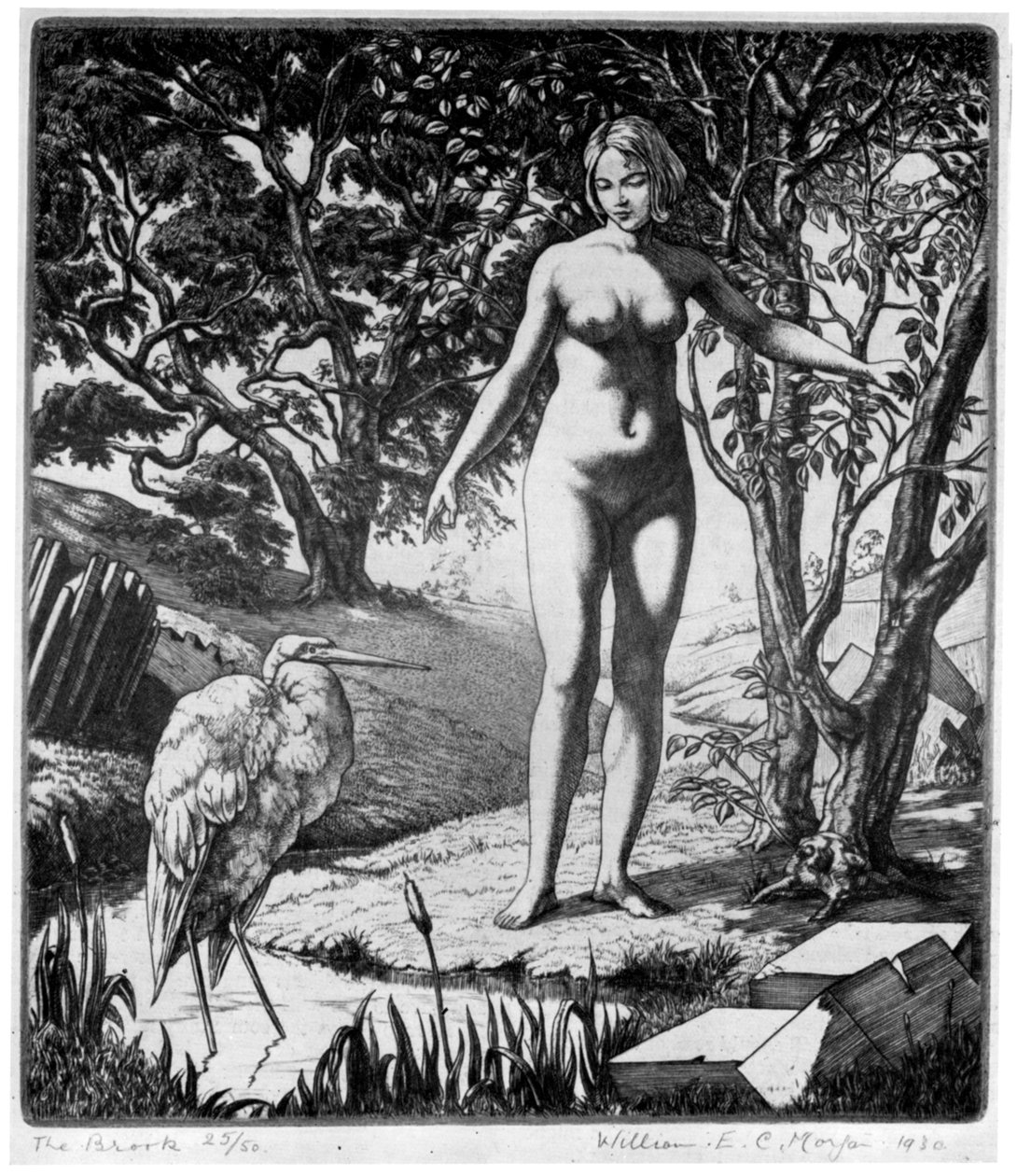 "The Brook", 1930. alkotó: William EC Morgan