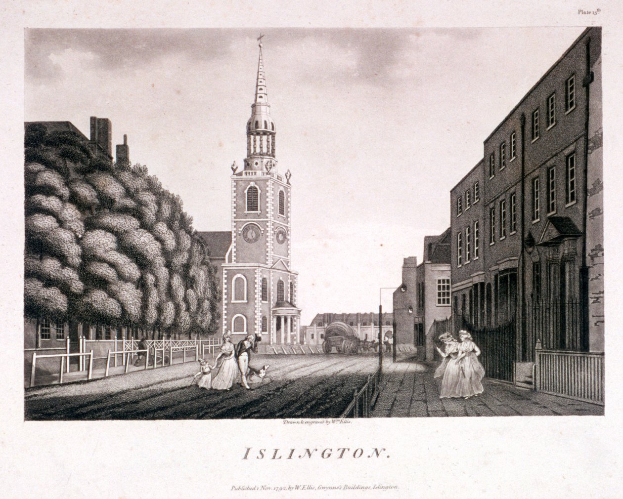 St Mary, Islington, London, 1792 alkotó: William Ellis