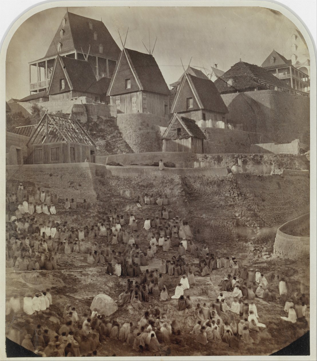 Antsahatsiroa kilátása, Madagaszkár, 1862-65. alkotó: William Ellis