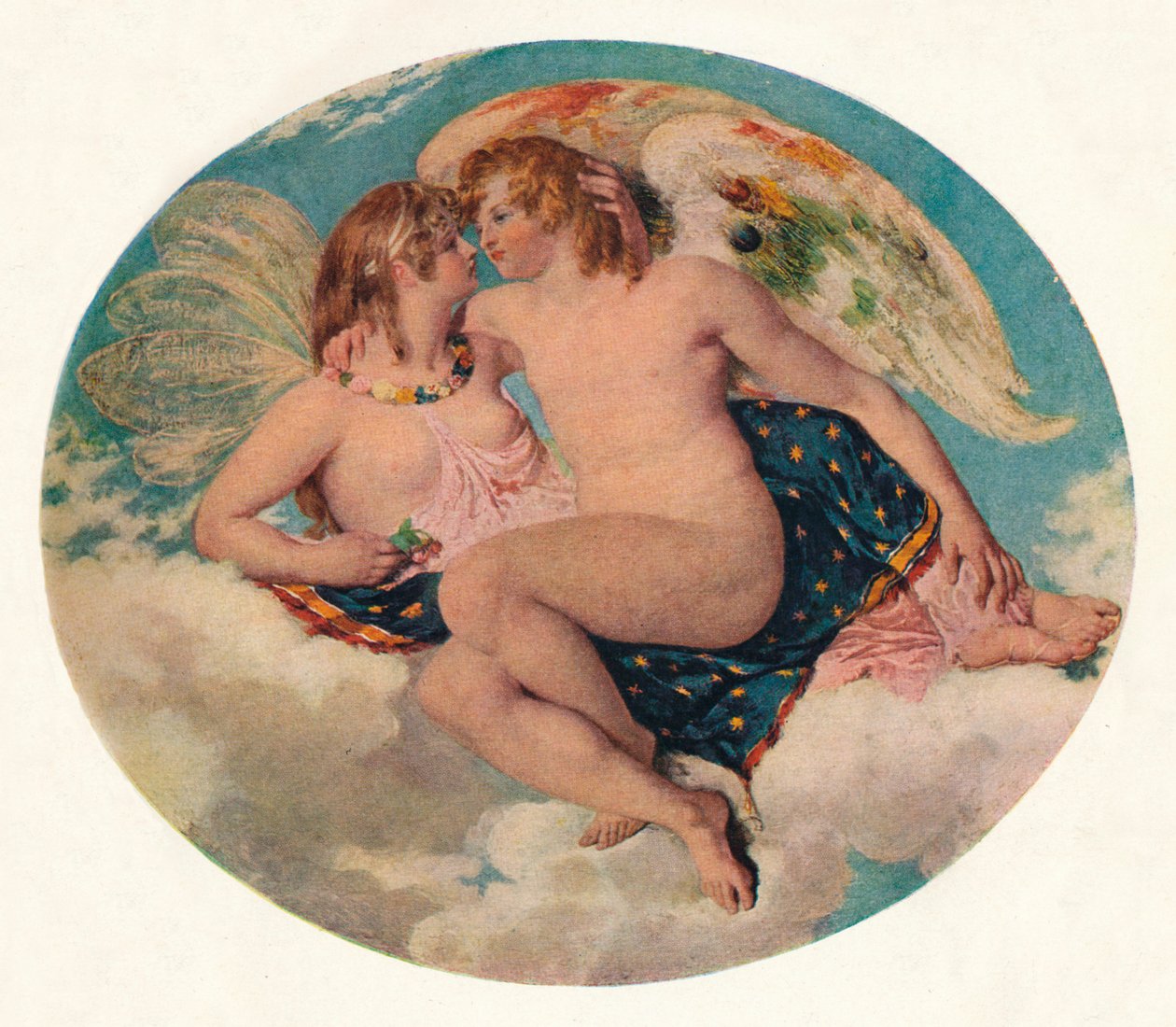 Ámor és psziché, 19. század. alkotó: William Etty