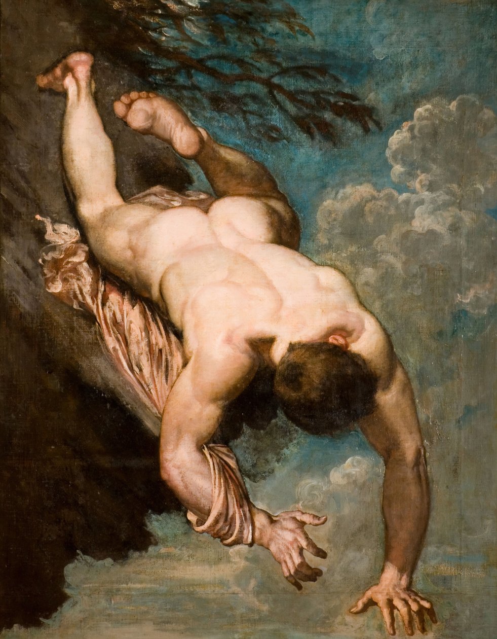 Manlius Hurled from the Rock, 1818. alkotó: William Etty