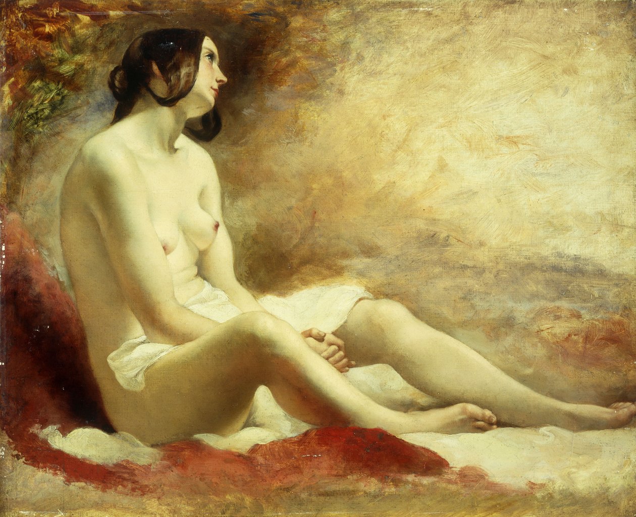 Tanulmány egy terített aktról alkotó: William Etty