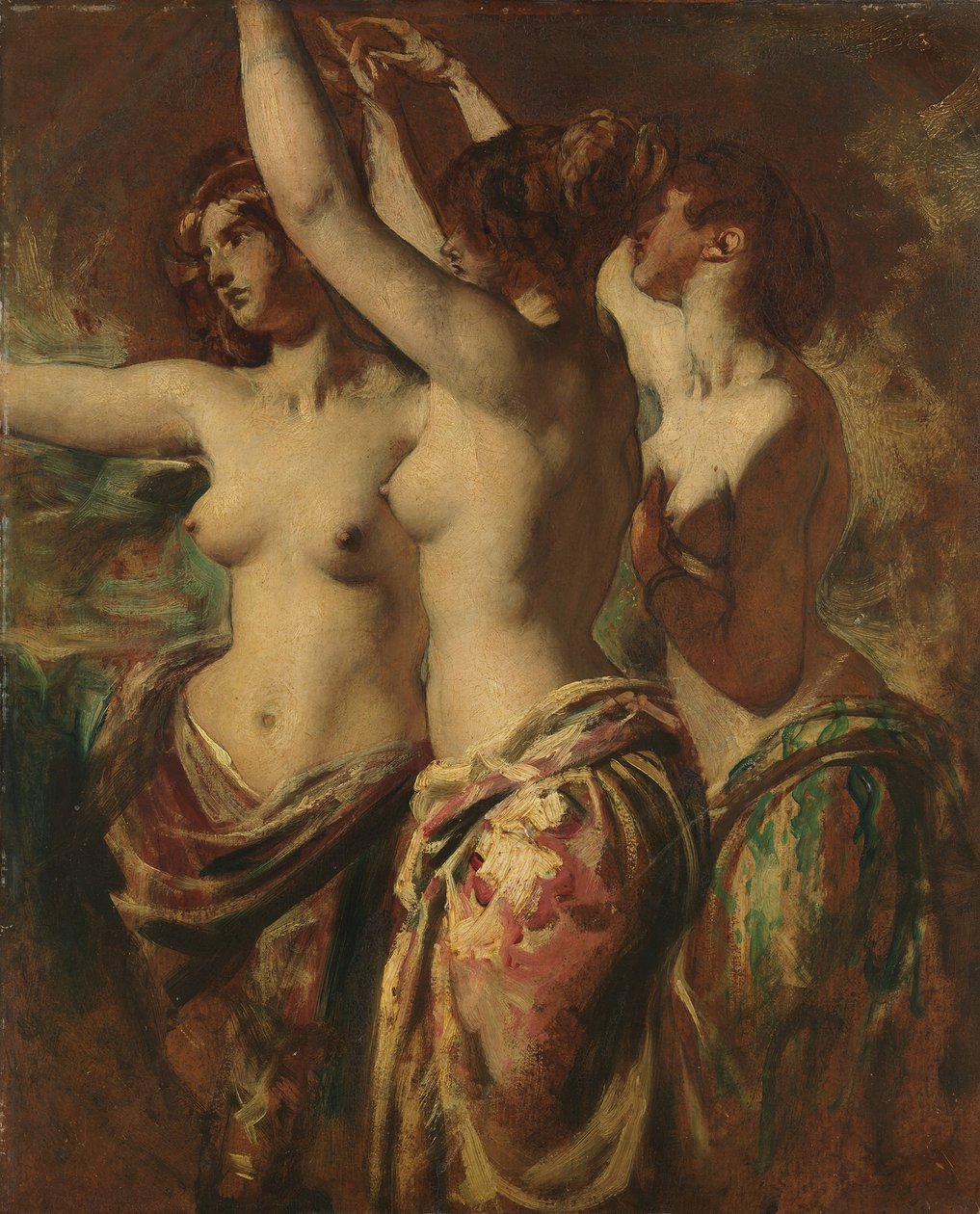 A három grácia. alkotó: William Etty