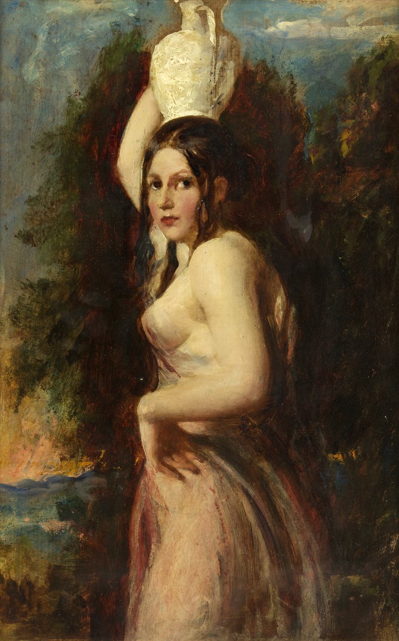 The Water Carrier (olaj malomdeszkán) alkotó: William Etty