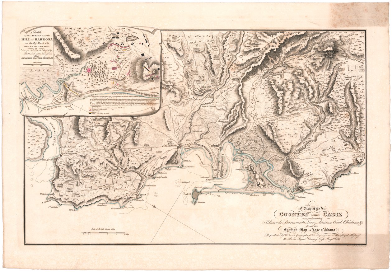Cadiz térképe alkotó: William Faden