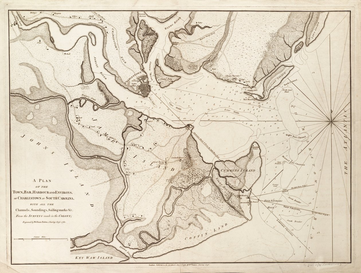 Charlestown terve, Dél-Karolina alkotó: William Faden