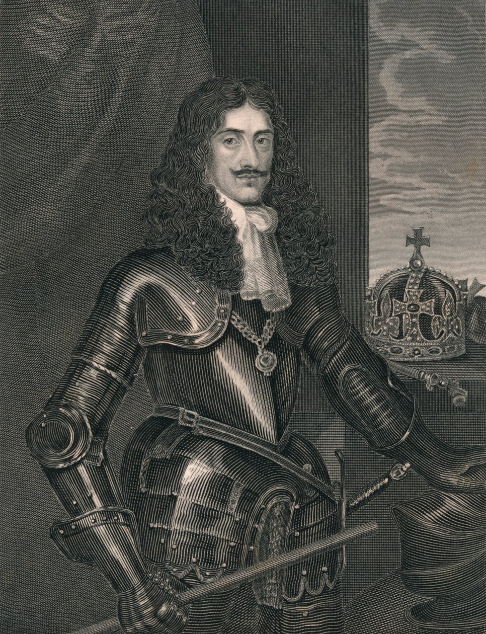 Második Károly király, a 19. század közepe. alkotó: William Finden
