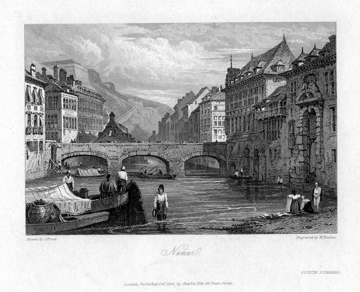 Namur, Belgium, 1830 alkotó: William Finden