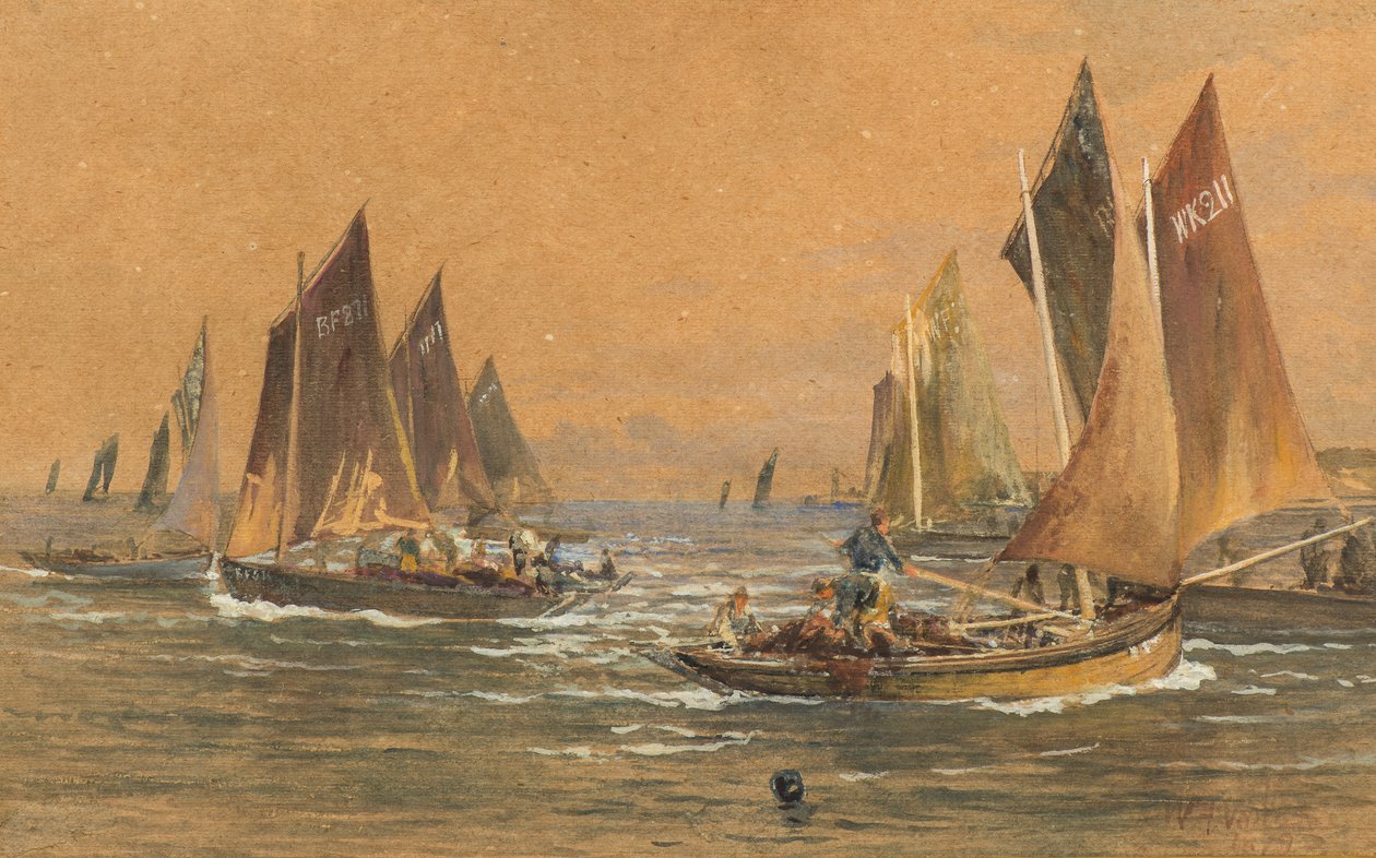 Halászhajók alkotó: William Fleming Vallance