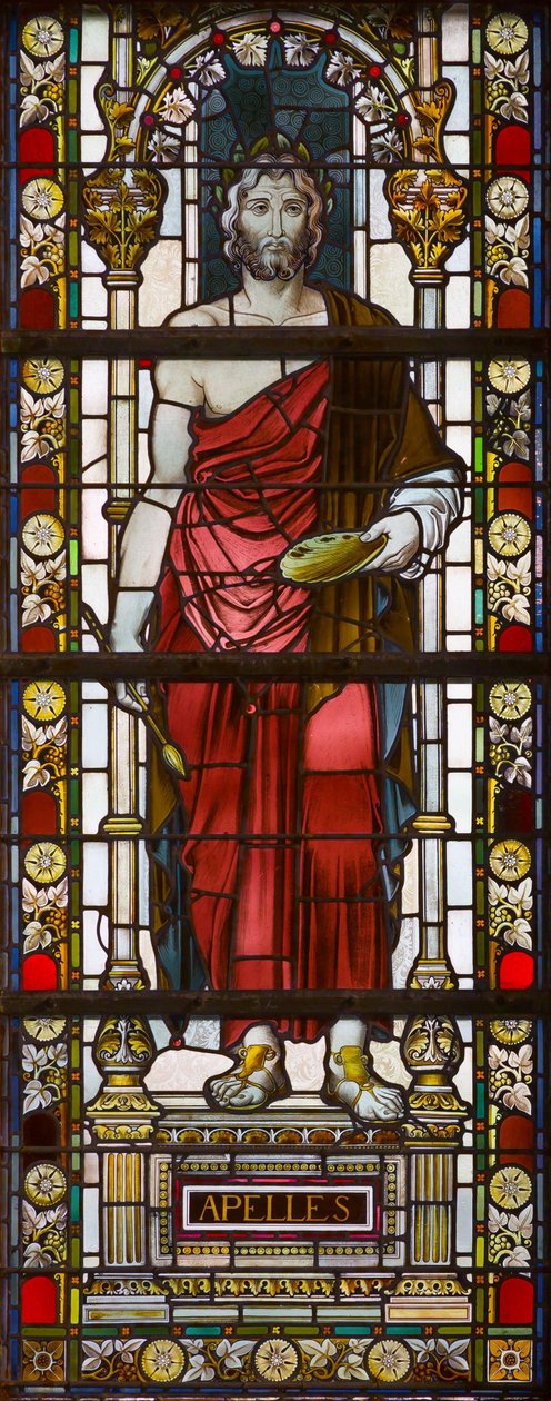Apellest ábrázoló ablak alkotó: William Francis Dixon