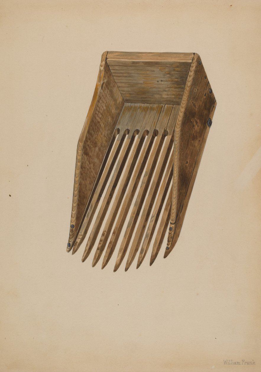 Áfonyaszüreti kanál, c. 1942. alkotó: William Frank