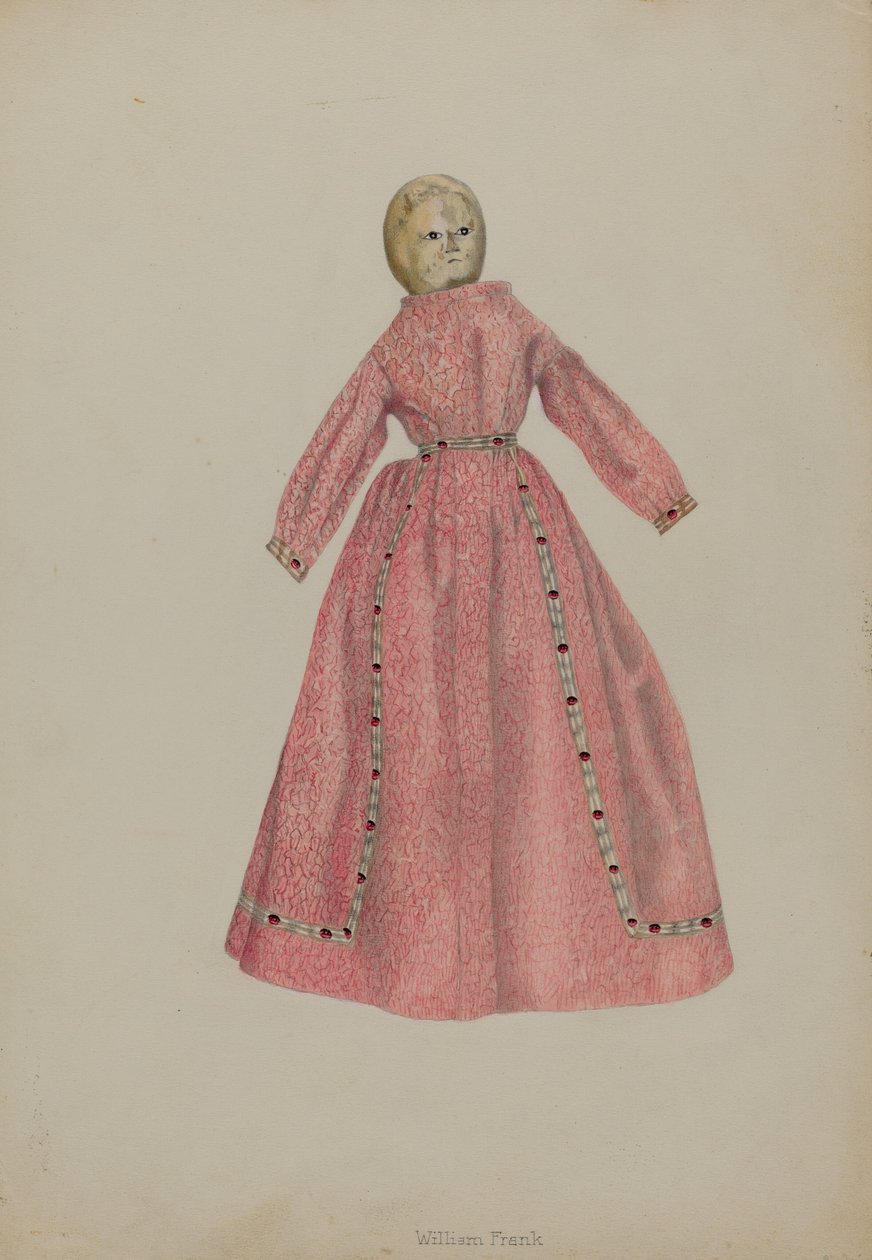 Gingham Doll, c. 1938. alkotó: William Frank