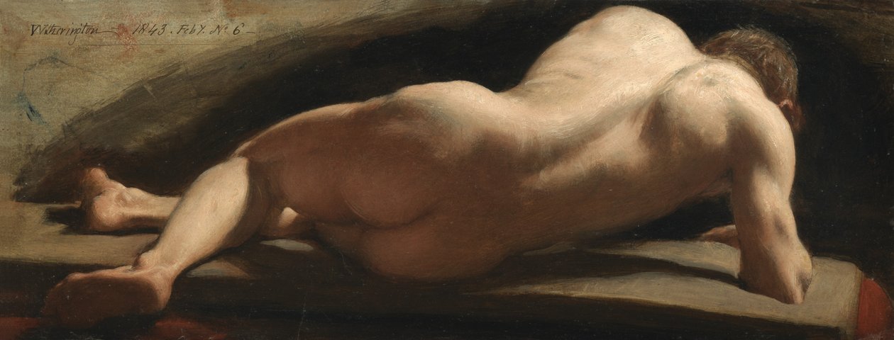 Férfi akt, 1843 alkotó: William Frederick Witherington