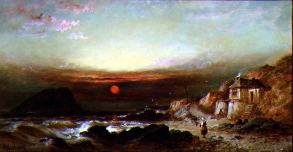 A Wembury-i Mewstone szikla alkotó: William Gibbons