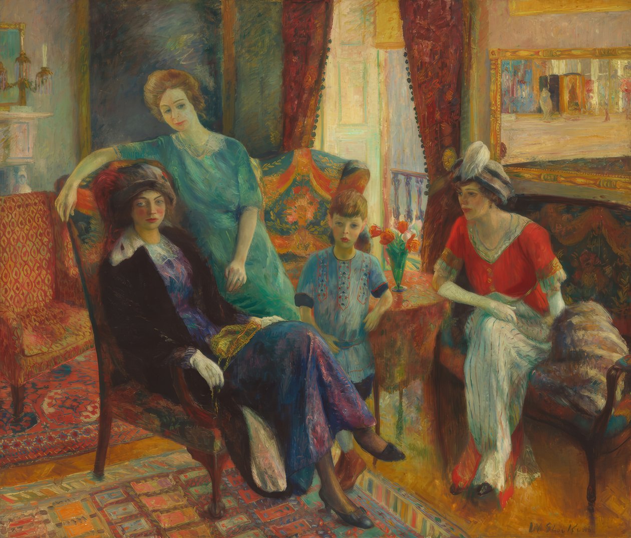 Családi csoport alkotó: William Glackens