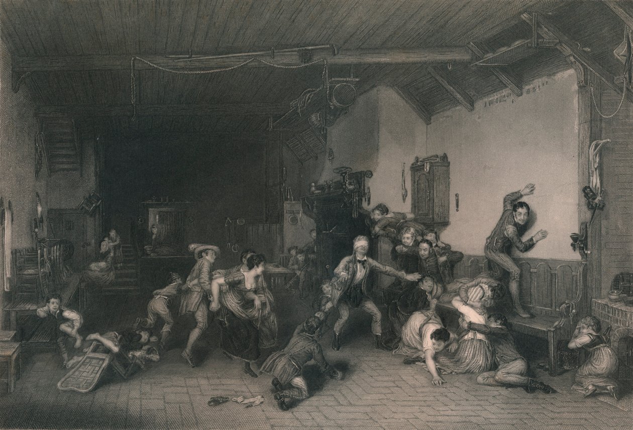 Blind Mans Buff, 1812, 19. század közepe. alkotó: William Greatbach