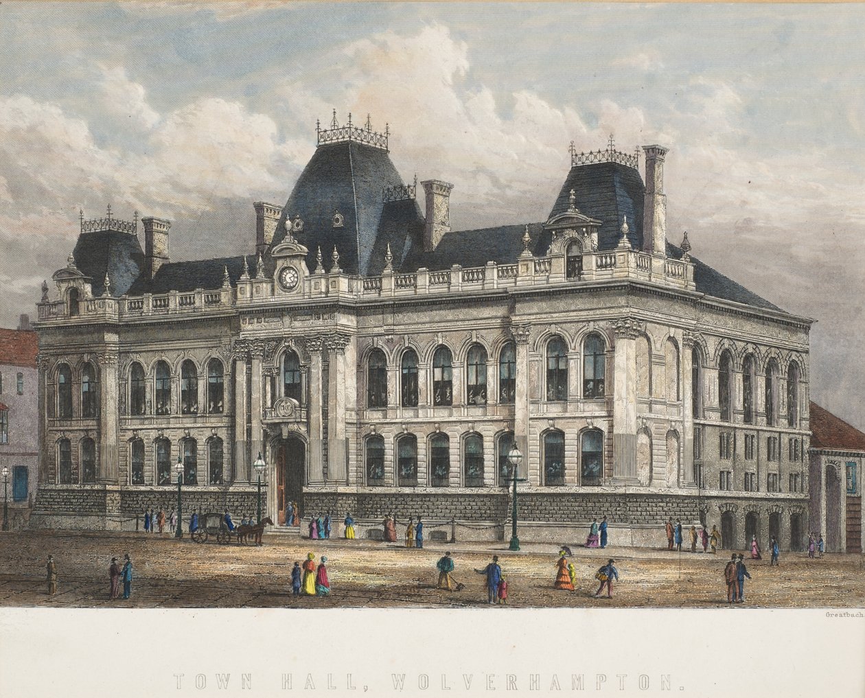 Városháza, Wolverhampton, 1871 körül alkotó: William Greatbach