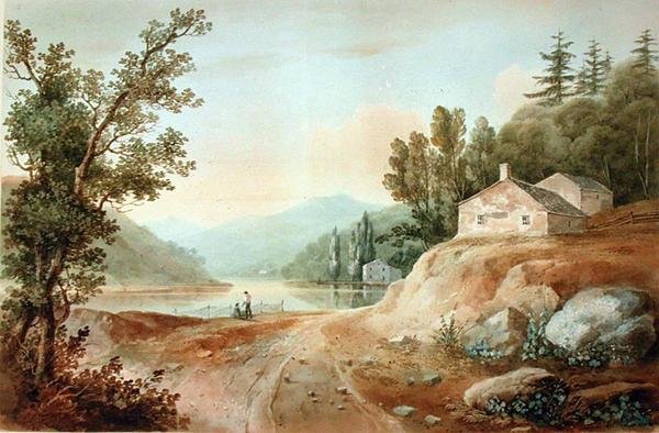 Kilátás a Fishkillből alkotó: William Guy Wall