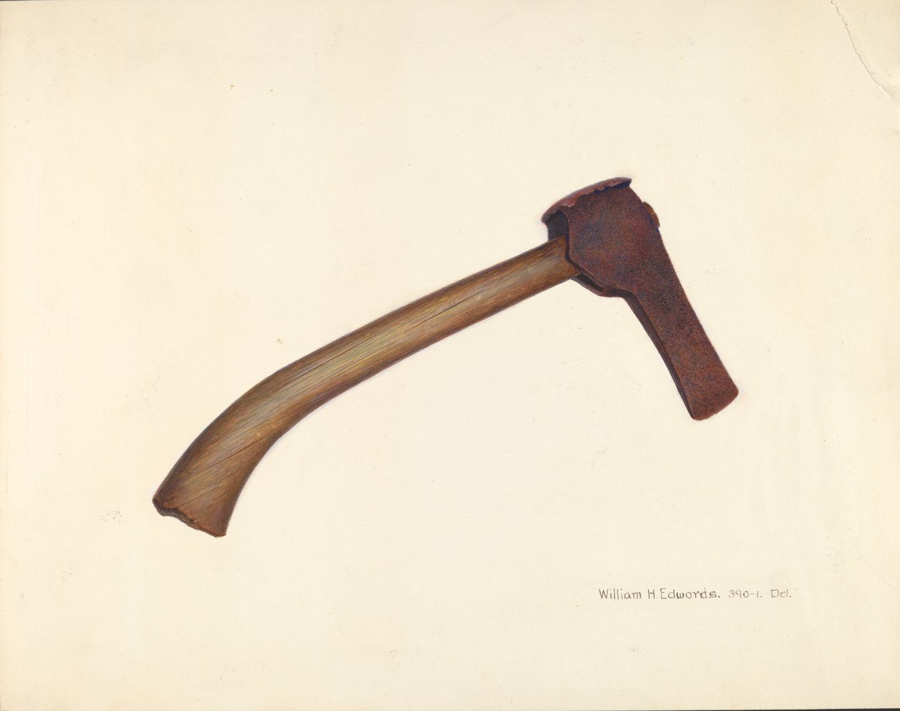 Posta fejsze, 19351942. alkotó: William H Edwards