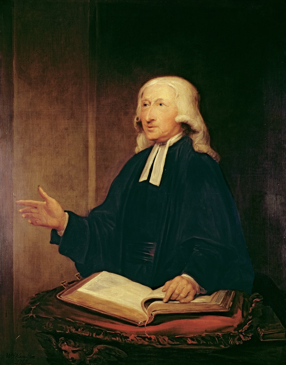 John Wesley (1703-1791) portréja, 1788 alkotó: William Hamilton