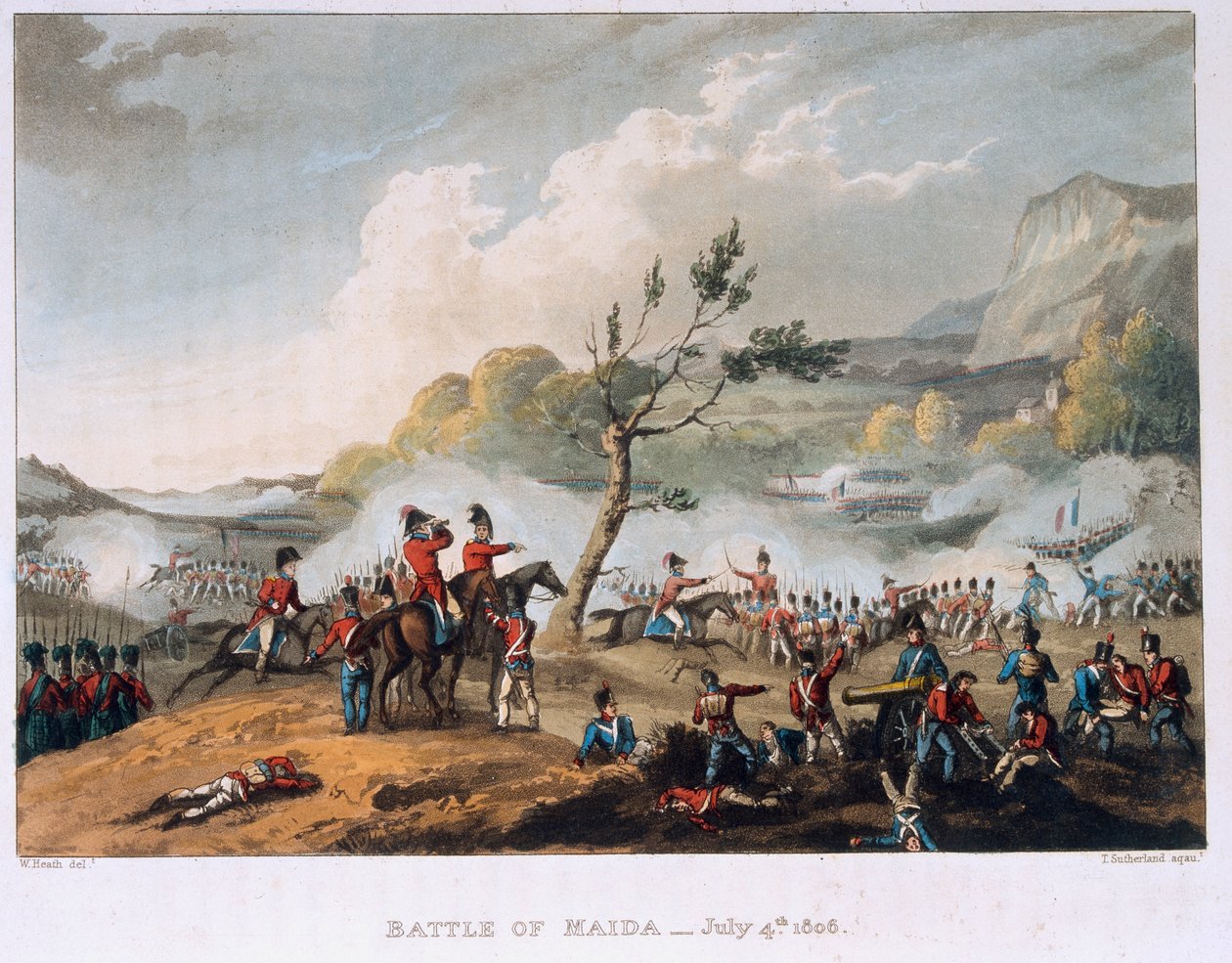 Maida-i csata, 1806. július 4 alkotó: William Heath