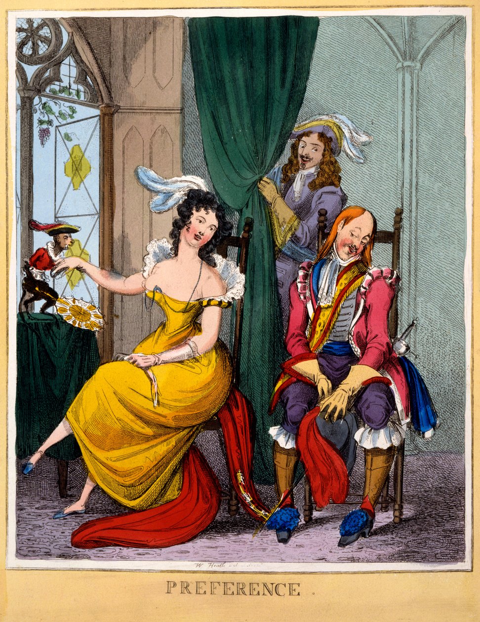 Preferencia, 1818 körül (kézzel színezett metszet) alkotó: William Heath