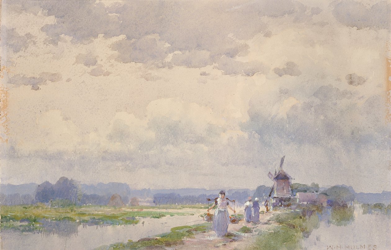 Hollandiában n.d. alkotó: William Henry Holmes