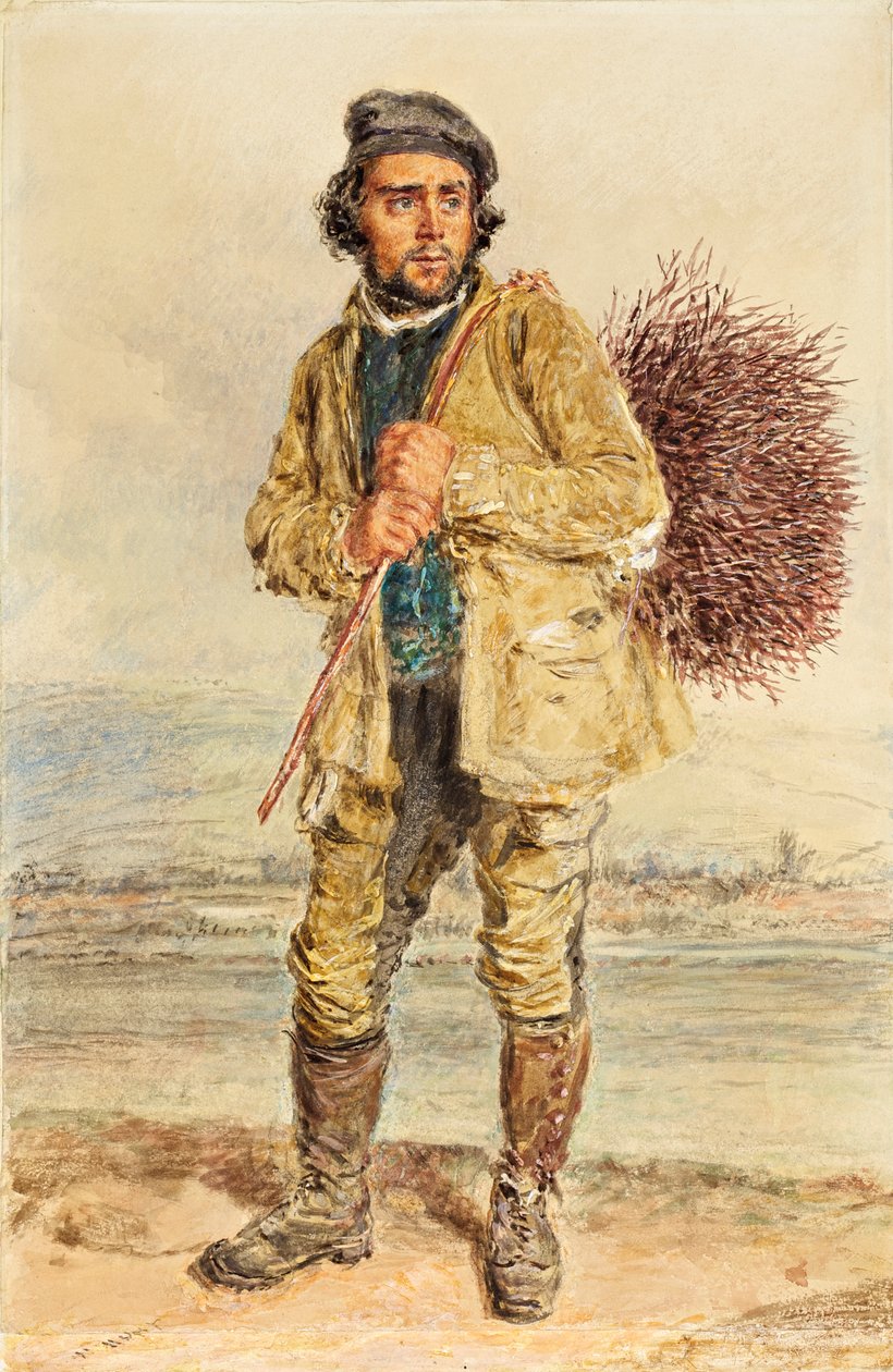 A seprűgyűjtő, 1830 körül alkotó: William Henry Hunt