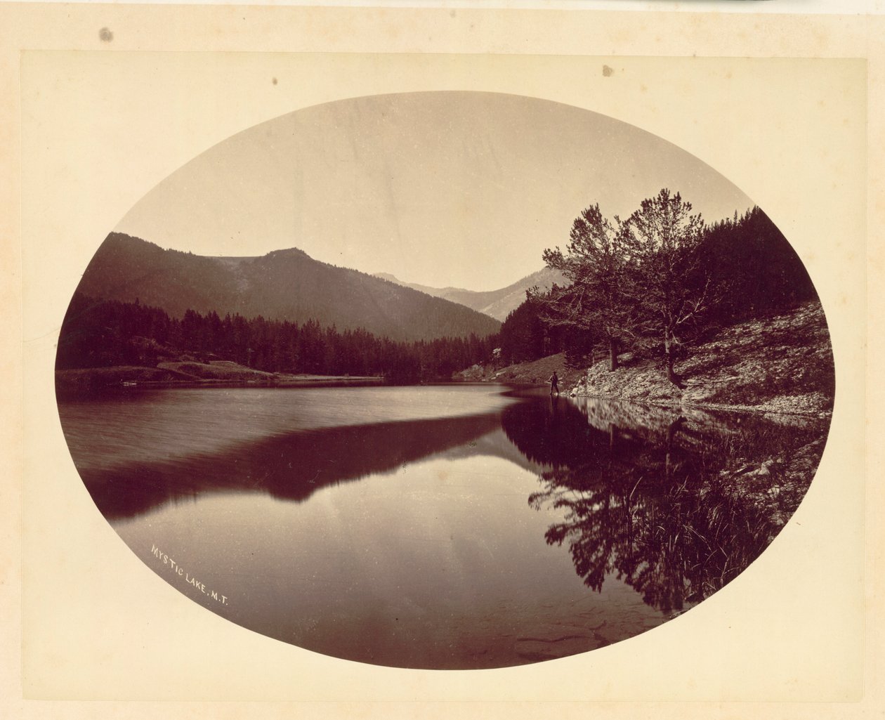 Mystic Lake, M.T., 1872. alkotó: William Henry Jackson